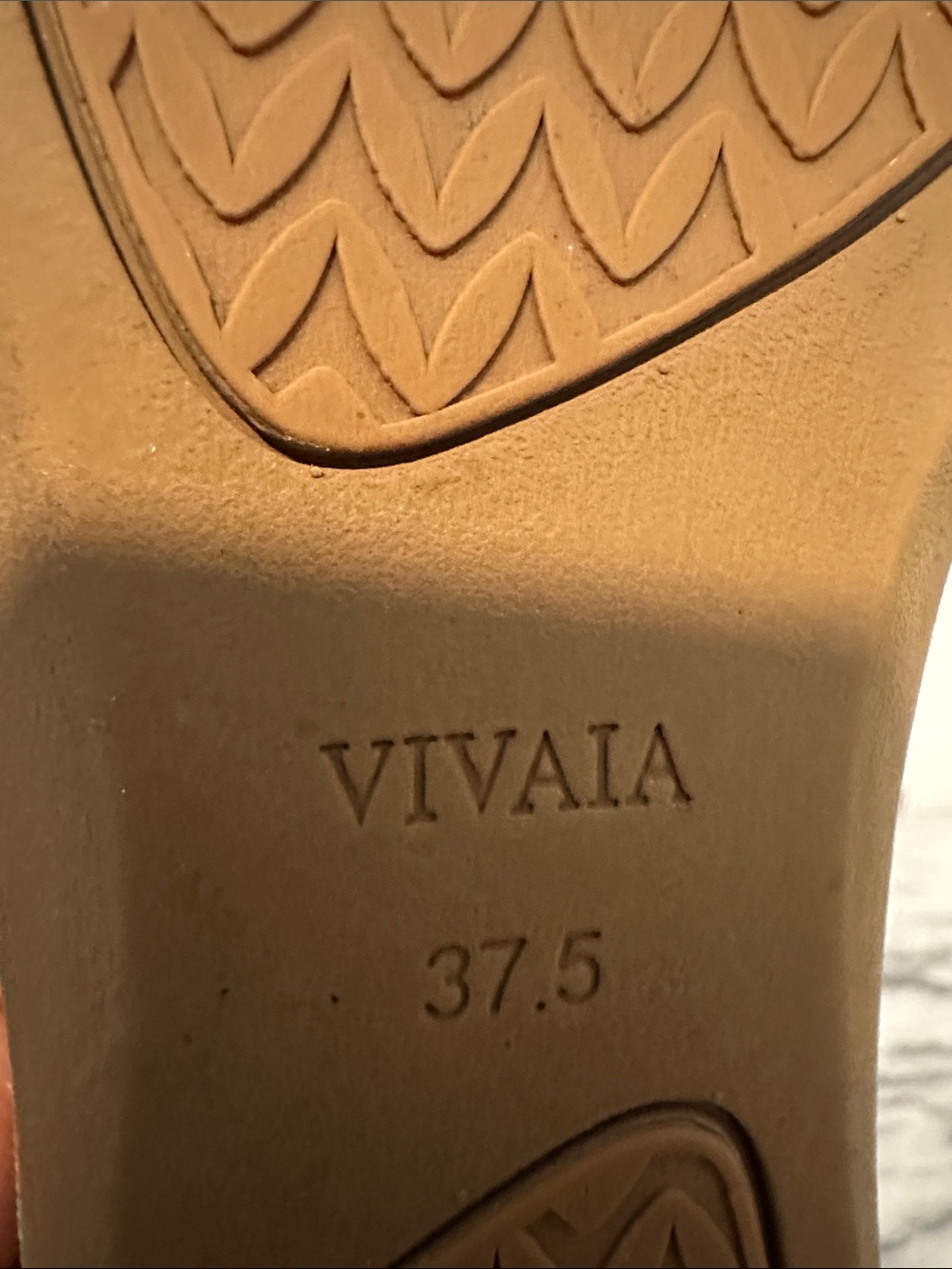 VIVAIA Women's Beige Knit Ballet Flats size 37.5 - Picture 6 of 11